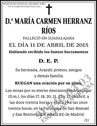 María Carmen Herranz Ríos